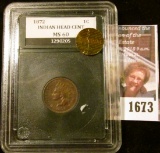 1673 . High Grade 1872 Indian Head Penny.  The Coin Has Full Libert