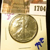 1704 . Key Date 1938-D Walking Liberty Half Dollar