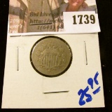 1739 . 1874 Shield Nickel