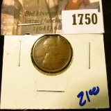 1750 . 1915-S Wheat Cent