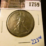 1759 . Key Date 1921 P Walking Liberty Half Dollar