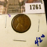 1761 . 1911-S Semi Key Date Wheat Cent