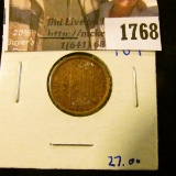 1768 . 1863 Civil War Token.  On The Front It Says 