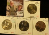 1032 . (4) Kennedy Half Dollars, 2001PD & 2009PD, all BU from Mint