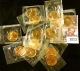 1813 . (12) Proof Wheat Pennies From Flat Pack Proof Sets