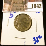1842 . 1915-D Semi Key Date Buffalo Nickel