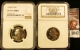 1847 . 1968-S Washington Quarter Graded Proof 67 Cameo By NGC and 1