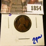 1854 . 1911-S Semi Key Date Wheat Cent