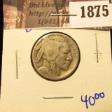 1875 . 1919-D Semi Key Date Buffalo Nickel