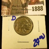 1888 . 1920-D Buffalo Nickel