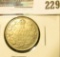 1921 Canada Silver Quarter. VG.