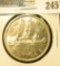 1955 Arnprior Gem BU Canada Silver Dollar. 1 1/2 Waterlines with die break obverse.