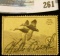 RW7 1940 Federal Migratory Bird Hunting and Conservation Stamp, signed, no gum.