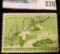 RW24 1957 Federal Migratory Bird Hunting and Conservation Stamp, signed, no gum.