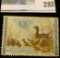 RW28 1961 Federal Migratory Bird Hunting and Conservation Stamp, not signed, no gum.