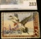 RW29 1962 Federal Migratory Bird Hunting and Conservation Stamp, signed, no gum.