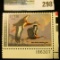 RW57 1990 Federal Migratory Bird Hunting and Conservation Stamp, plate number single, not signed, NH