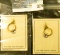 Pair of 1/20 12K Gold-filled Bezels for U.S. One Dollar Gold Pieces. (I think).