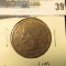 1840 U.S. Large Cent, VG, rim problems.