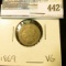 1869 U.S. Three Cent Nickel, VG.