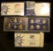 2000 S PROOF STATE QUARTER SET, 2001 S PROOF SET, AND 2005 S PROOF SETS