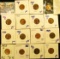 WHEAT CENT LOT INCLUDES  BETTER DATE 1926-S, BRIGHT RED 1955, 1958-D, 1957 IN LITTLETON PACKAGING, 1