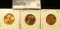 1974 P, D, & S U.S. Lincoln Cents, Red Gem BU.