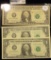 TWO SERIES OF 1988-A ONE DOLLAR STAR NOTES IN CONSECUTIVE ORDER. I AM ALSO INCLUDING AN EXPERIMENTAL