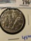 GERMANY 1913 THREE MARK COIN WITH A MAN ON HORSEBACK RIDING INTO TOWN SURROUNDED BY TOWNSPEOPLE