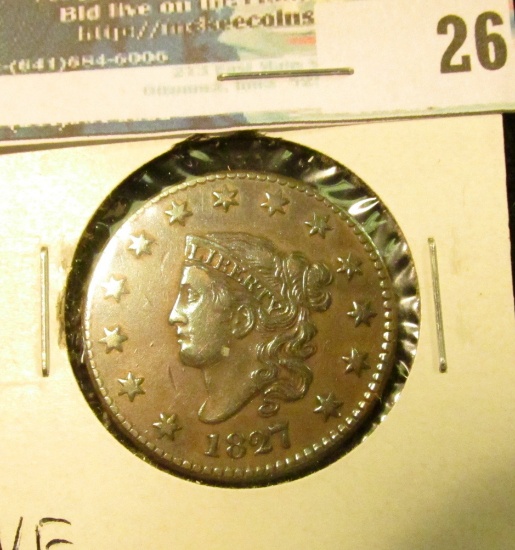 1827 U.S. Large Cent, VF.