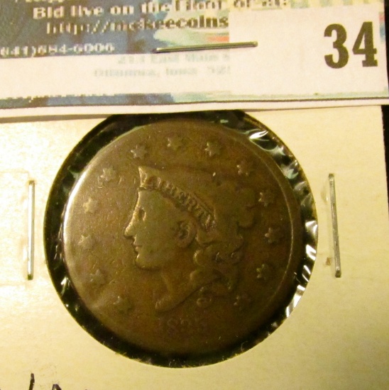 1835 U.S. Large Cent, G/AG.