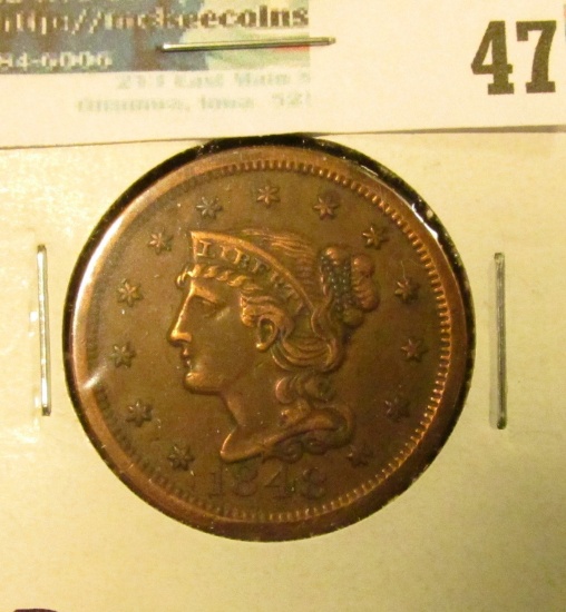 1848 U.S. Large Cent, Very Fine.