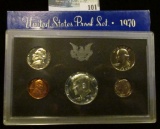1970 S U.S. Proof Set in original condition and containing the scarce Silver Proof Half-Dollar.