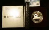 1986 Royal Canadian Mint Proof-like Silver Dollar.