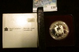 1988 Royal Canadian Mint Proof-like Silver Dollar.