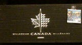 2000 Royal Canadian Mint Millennium  Coins- 12 Quarters Proof Sterling Silver with black clam case a