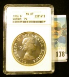 1956 Canada Silver Dollar ANACS slabbed 