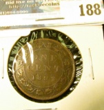 1892 Canada Large Cent. Fine.