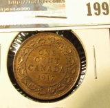 1917 Canada Large Cent. Red-brown Almost Unc.