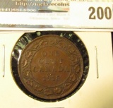 1918 Canada Large Cent. Brown AU.