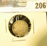 1886 Canada Five Cent Silver. Good.