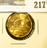 1942 Canada Tombac Nickel. Gem BU.