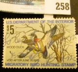 RW41 1974 Federal Migratory Bird Hunting and Conservation Stamp, signed, no gum.