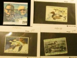 RW42-44 1975-77 Federal Migratory Bird Hunting and Conservation Stamp, signed, no gum.
