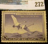 RW17 1950 Federal Migratory Bird Hunting and Conservation Stamp, not signed, no gum.