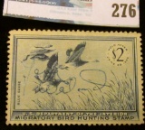 RW22 1955 Federal Migratory Bird Hunting and Conservation Stamp, signed, no gum.