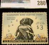 RW26 1959 Federal Migratory Bird Hunting and Conservation Stamp, signed, no gum.