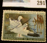 RW37 1970 Federal Migratory Bird Hunting and Conservation Stamp, full gum.