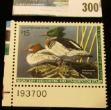 RW61 1994 Federal Migratory Bird Hunting and Conservation Stamp, plate number single, not signed, NH