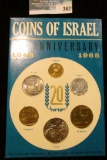 1948 1968 Coins of Israel 20th Anniversary Six-piece Set in original holder.
